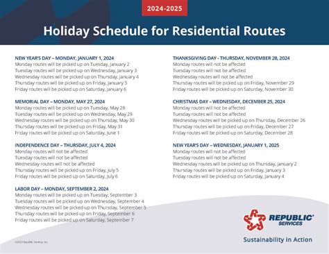 July 4 trash service: Holiday schedule for Republic, Waste .